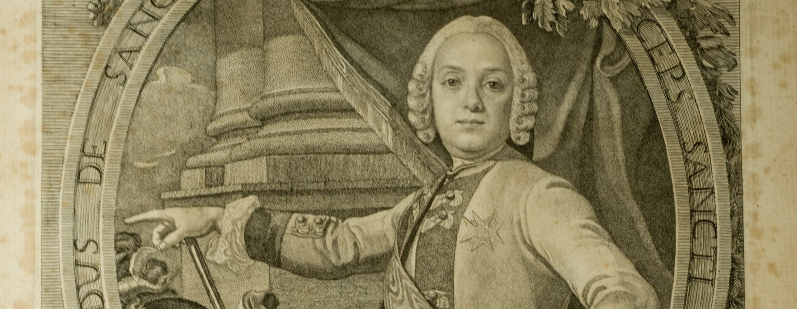 Ritratto di Raimondo di Sangro - incisione di Ferdinando Vacca
