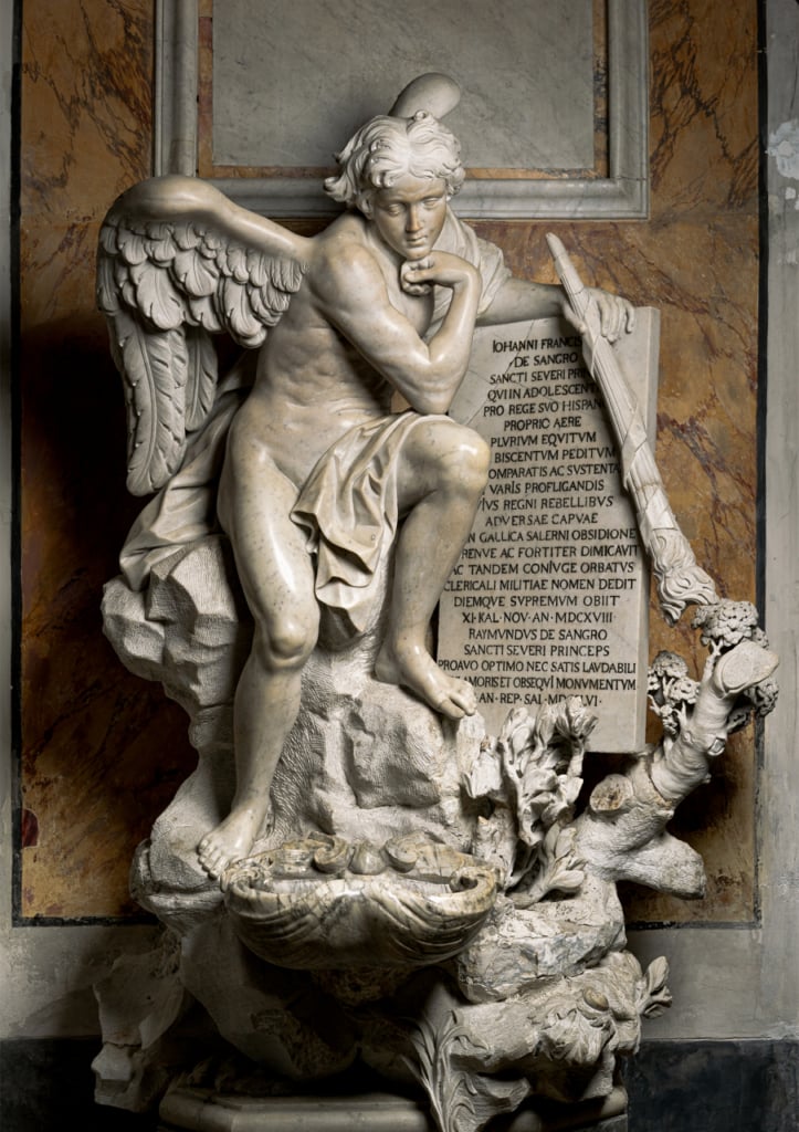Gruppo scultoreo: monumento a giovan francesco di sangro, quinto principe di sansevero