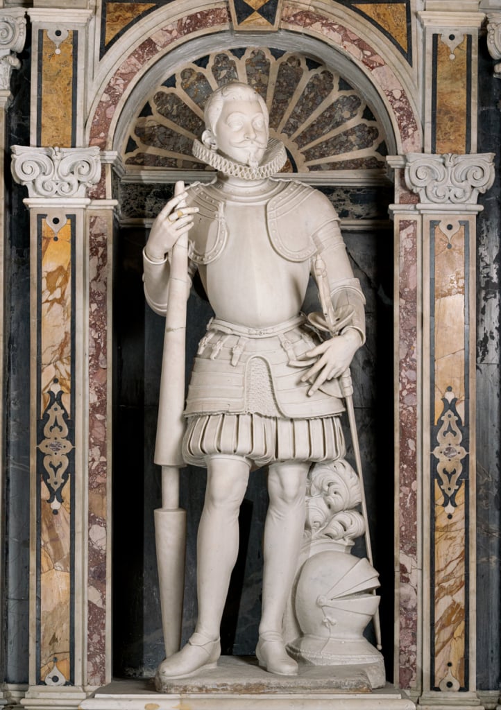 Gruppo scultoreo: monumento a giovan francesco di sangro, primo principe di sansevero