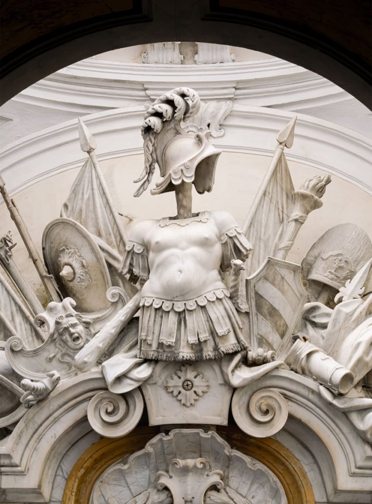 dettaglio Tomba di Raimondo di Sangro - armatura